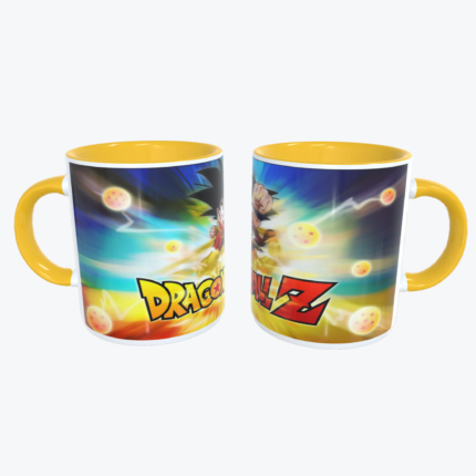 Mug Amarillo con diseño de Dragon Ball 1
