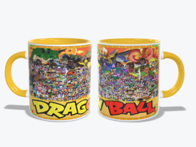 Mug Amarillo Personajes de Dragon Ball Z