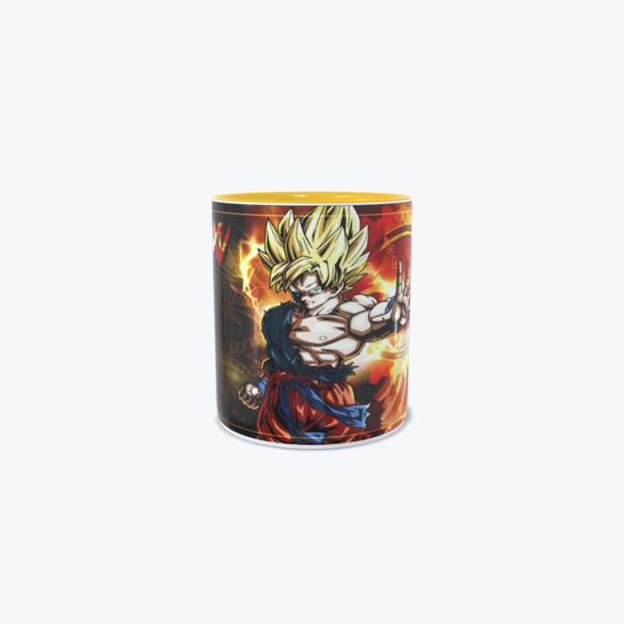 Mug Amarillo con diseño de Dragón Ball Z