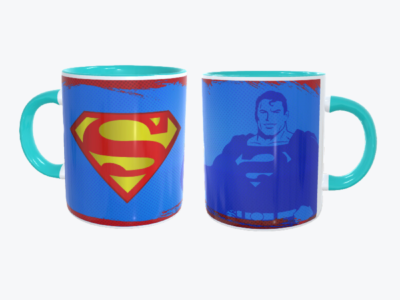 Mug Azul Super Man