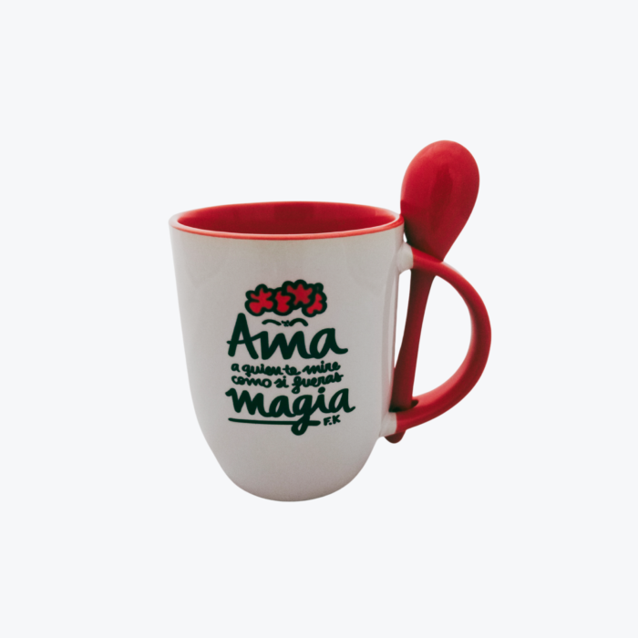Mug Mágico con cucharita Frida Kahlo - Imagen 2