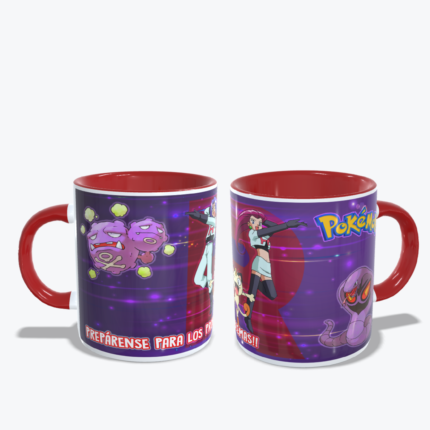 Mug Vinotinto Pokémon - Equipo Rocket