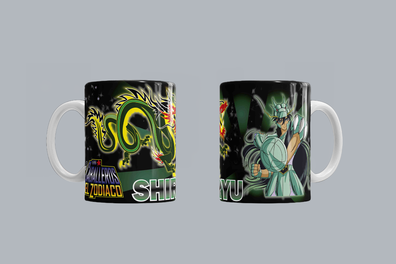 mug caballeros del zodiaco shiryu Mug caballeros del zodiaco