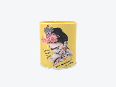 Mug Amarillo De Frida Kahlo2