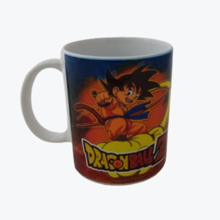 mug de cerámica con diseño de dragón ball z