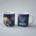 mug de cerámica con diseño de los Simpson