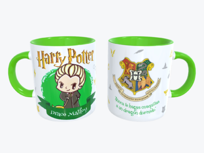 Mug verde con diseño de Harry Potter - Draco Malfoy