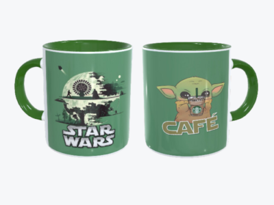 mug de cerámica con diseño de star wars