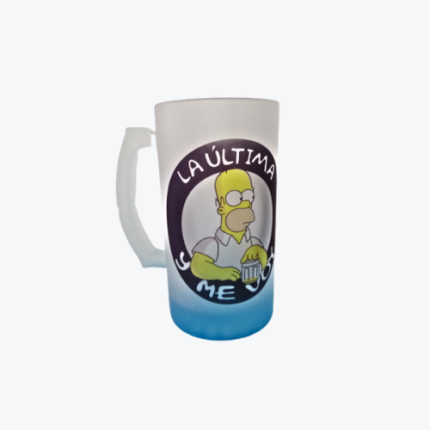 jarra cervecera con diseño de los Simpson