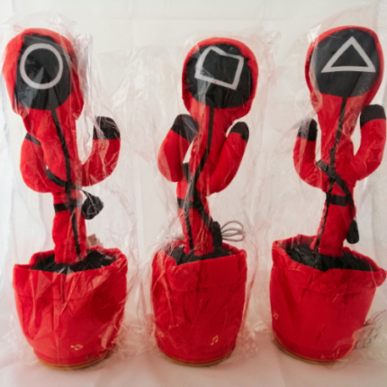 Peluches interactivos del juego el calamar