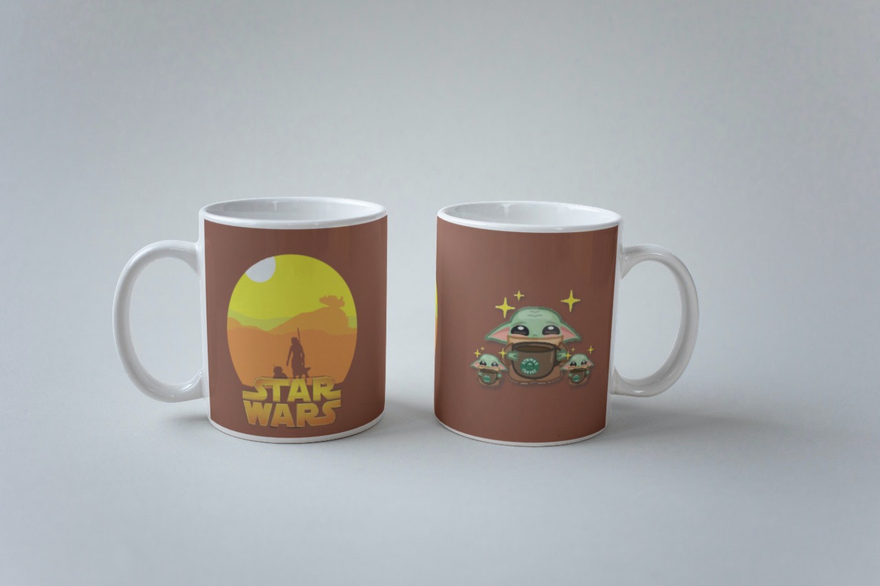 Mug Blanco Star Wars mug de cerámica con diseño de star wars