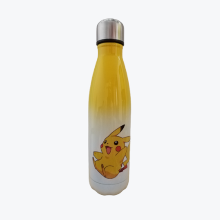 Termo metálico con diseño de Pikachu