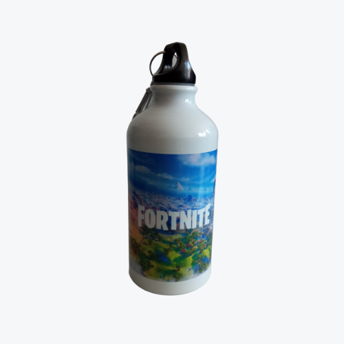 caramañola Fortnite caramañola blanca con diseño de Fortnite