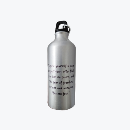 caramañola plata con diseño de Jim Morrison