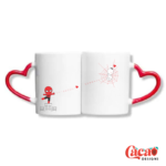 pareja de mugs mágicos amor y amistad