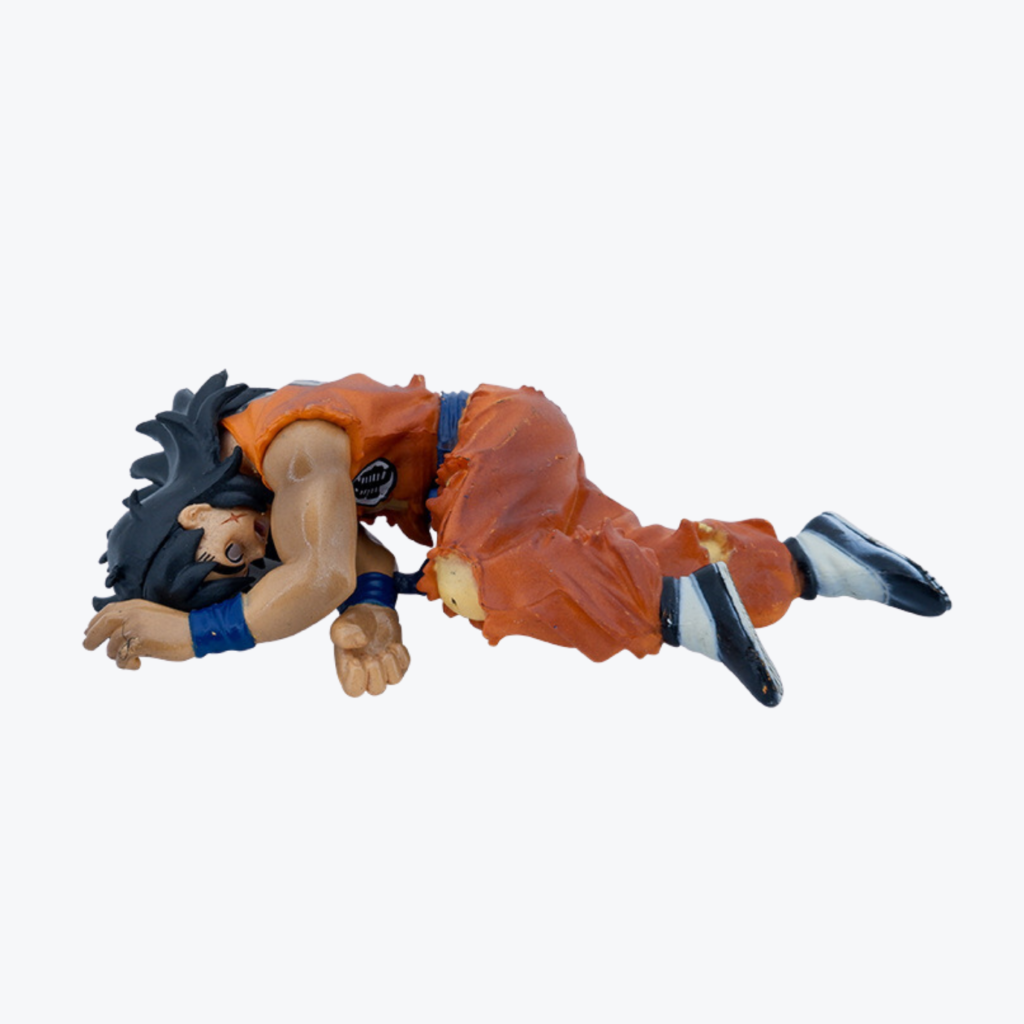 figura de acción de yamcha derrotado