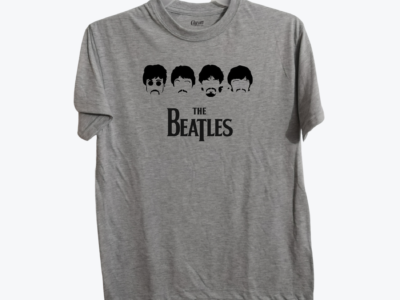 Camiseta caballero The Beatles Gris