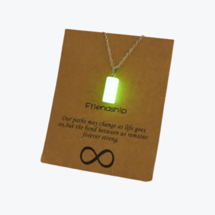 collar con colgante luminoso