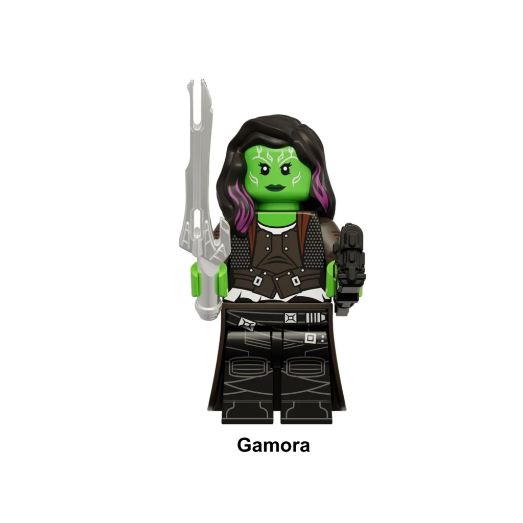 mini figurita de gamora, guardianes de la galaxia