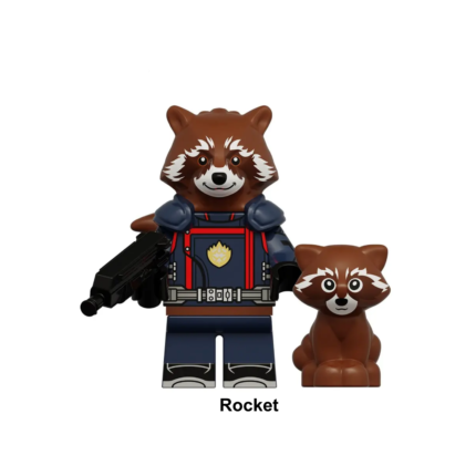 Mini figura de Rocket, guardianes d ela galaxia