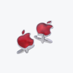 Mancornas o gemelos con diseño de apple