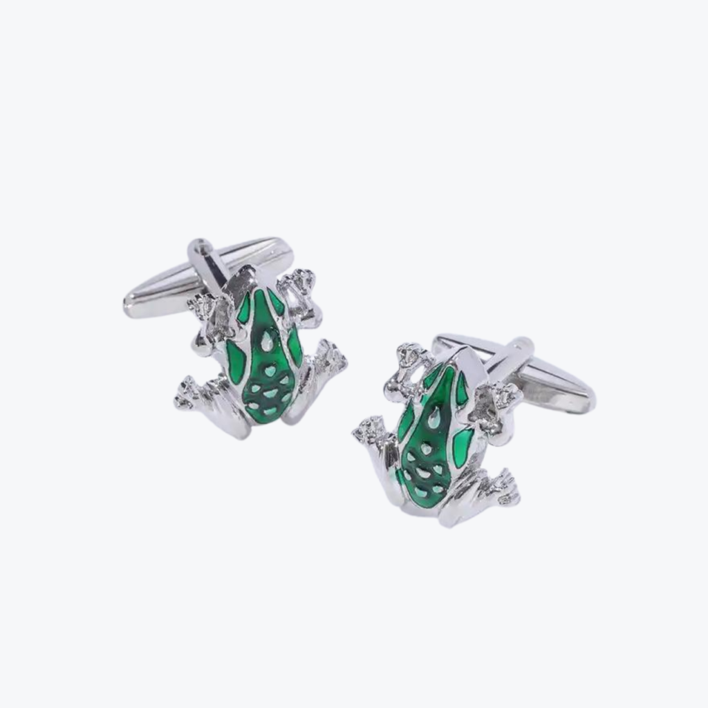 Mancornas o gemelos con diseño de Ranas