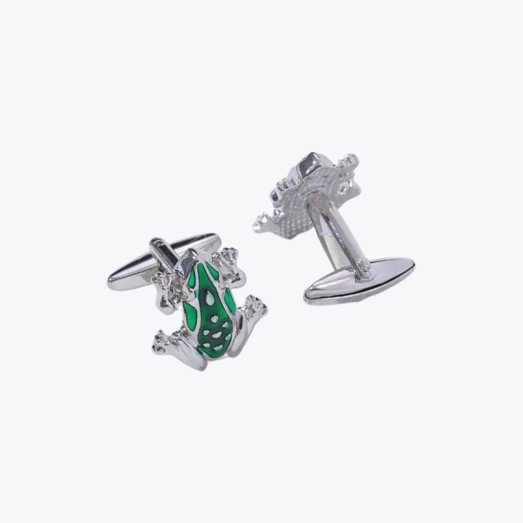 Mancornas o gemelos con diseño de Ranas