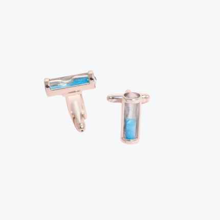 Mancornas o gemelos con diseño de reloj de arena