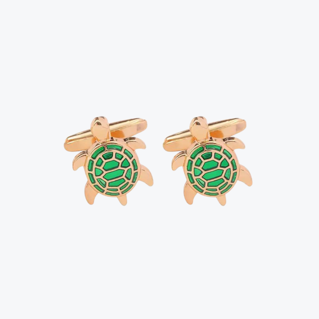 Mancornas o gemelos con diseño de Tortugas