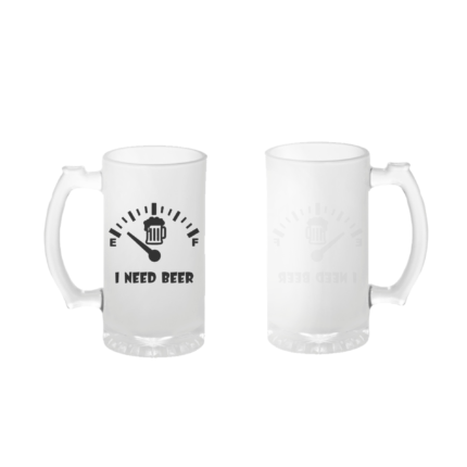 Vaso Cervecero con diseño de I Need Beer