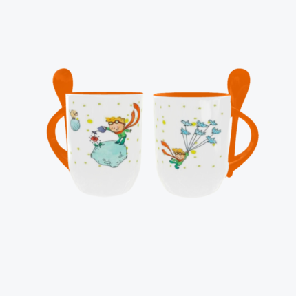 Mug con Cucharita EL Princicito Naranja