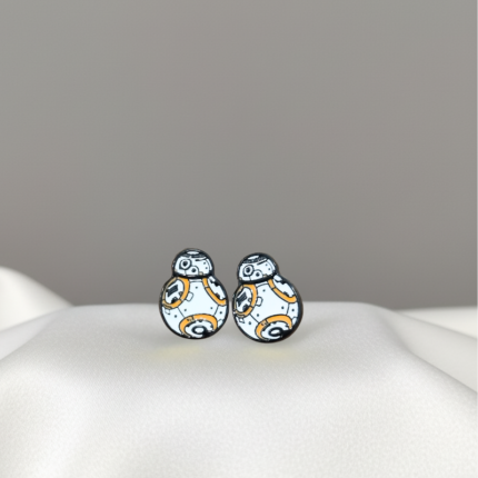 Aretes de con diseño de BB8 - Star Wars