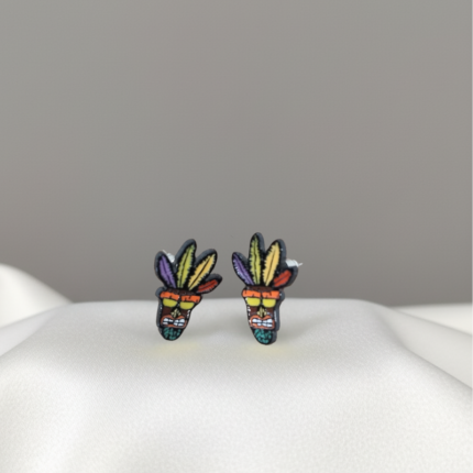 Aretes con diseño de Crash Bandicoot