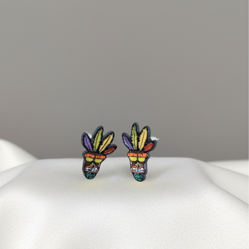 Aretes con diseño de Crash Bandicoot Aretes con diseño de Crash Bandicoot