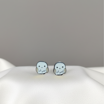 Aretes con diseño de Hedwig - Harry Potter