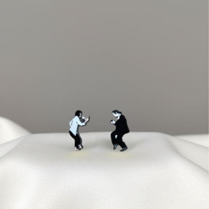 Aretes con diseño de Pulp Fiction