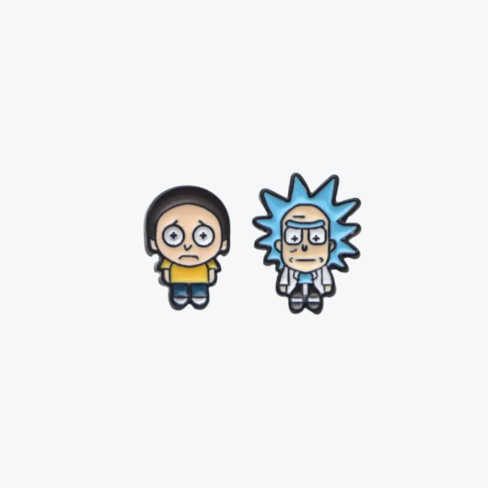 Aretes con diseño de Rick y Morthy