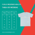 Tallas de camisetas adulto