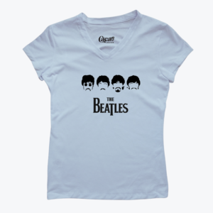 Camiseta Dama The Beatles Blanca