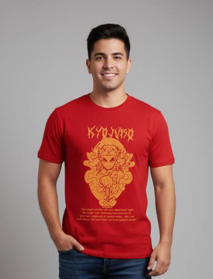 Camiseta Unisex Kyojuro Rengoku - Demon Slayer