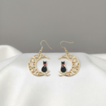 Aretes Gato en Luna Creciente Sailor Moon