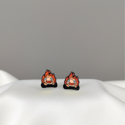 Aretes de Calcifer El Castillo Ambulante