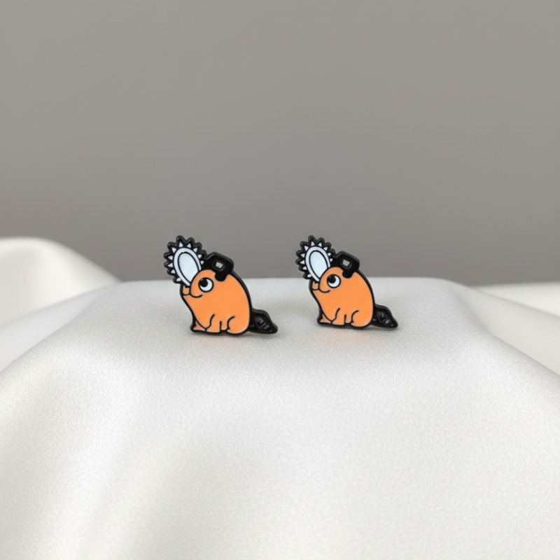 Aretes de Pochita Chainsaw Man Aretes de Pochita Chainsaw Man