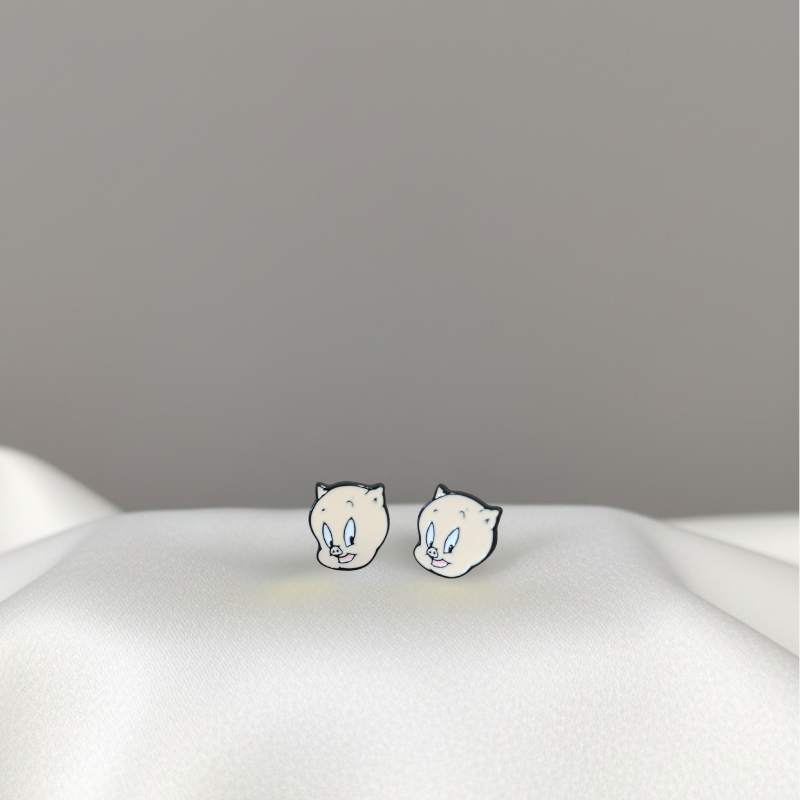 Aretes de Porky Looney Tunes Aretes de Porky Looney Tunes