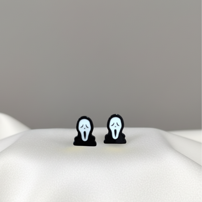 Aretes de Scream Máscara Ghostface Aretes de Scream Máscara Ghostface