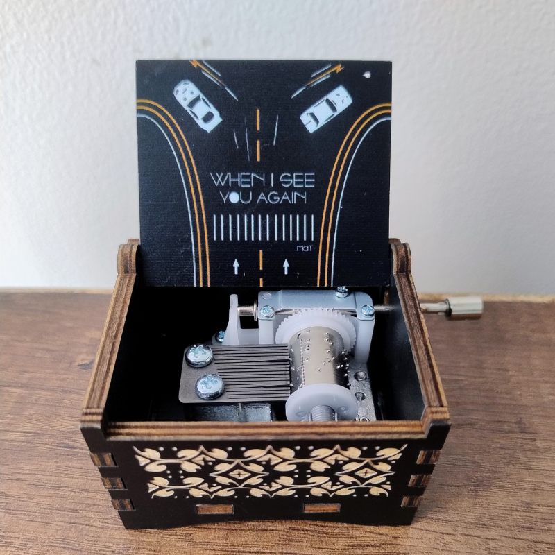 Caja Musical de Manivela When i see you again