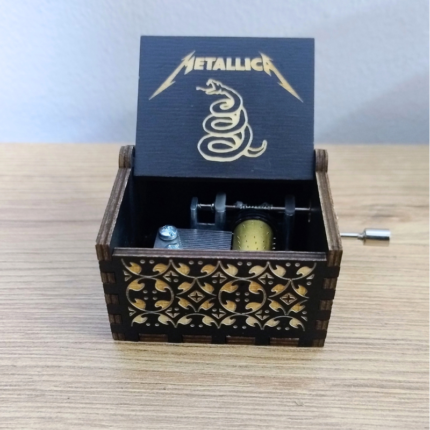Caja Musical de Manivela Metallica
